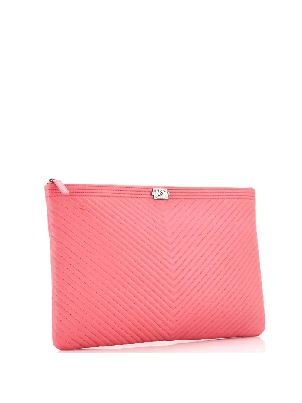 Chanel Boy O Case Clutch Chevron #191590C75B